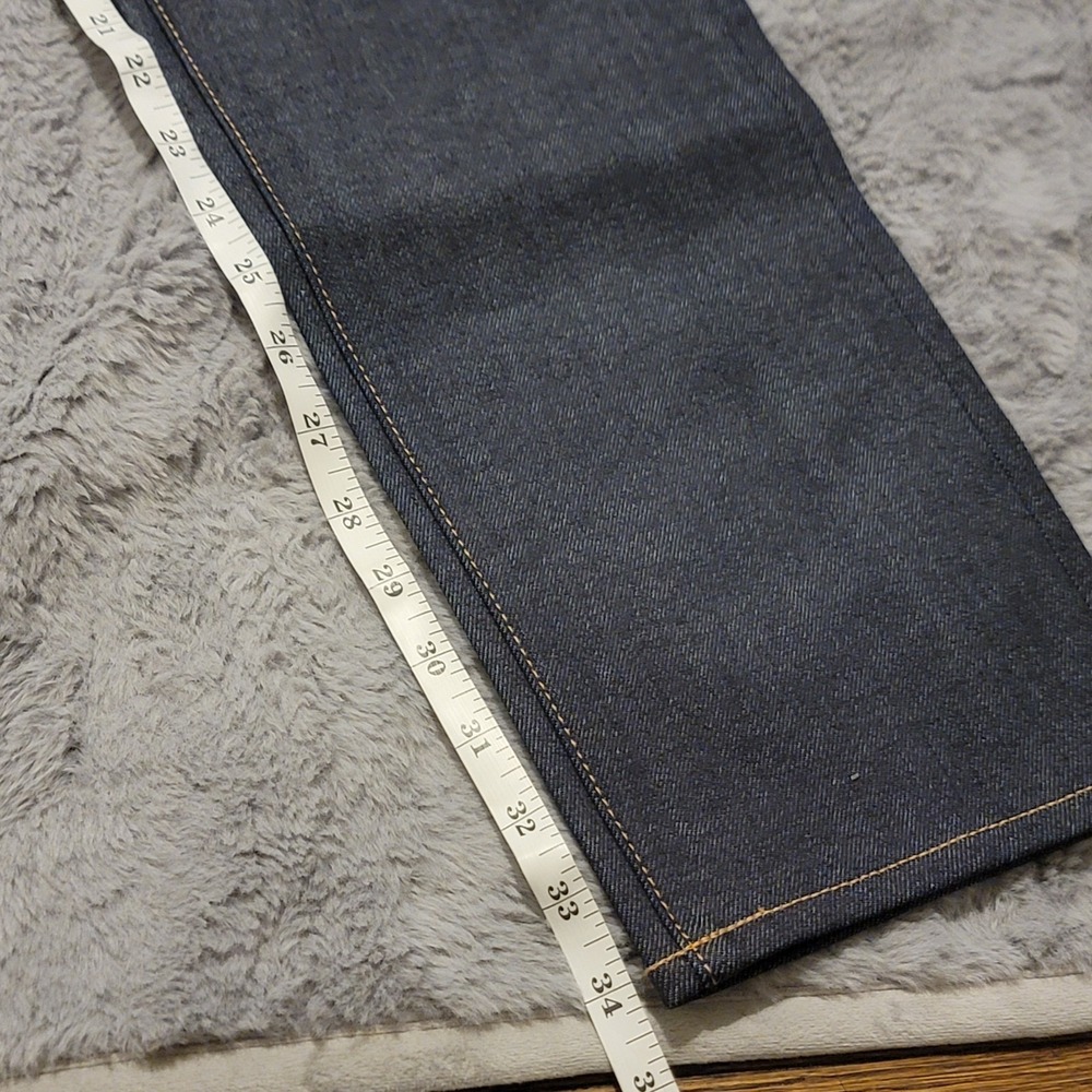 Hiroshi Kato Jeans Mens 31x34 Indigo Raw Blue Pen Slim 4-Way Stretch Selvedge - Picture 9 of 11
